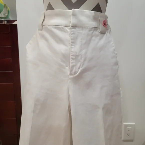 Express White Cropped Wide Leg Pants - Picture 3 of 9